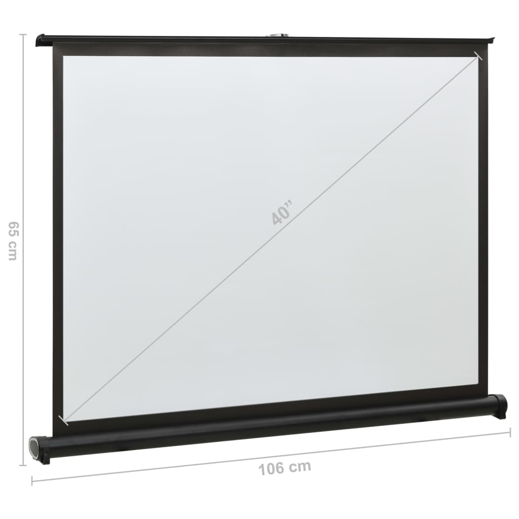 Desktop Projection Screen 40" 4:3